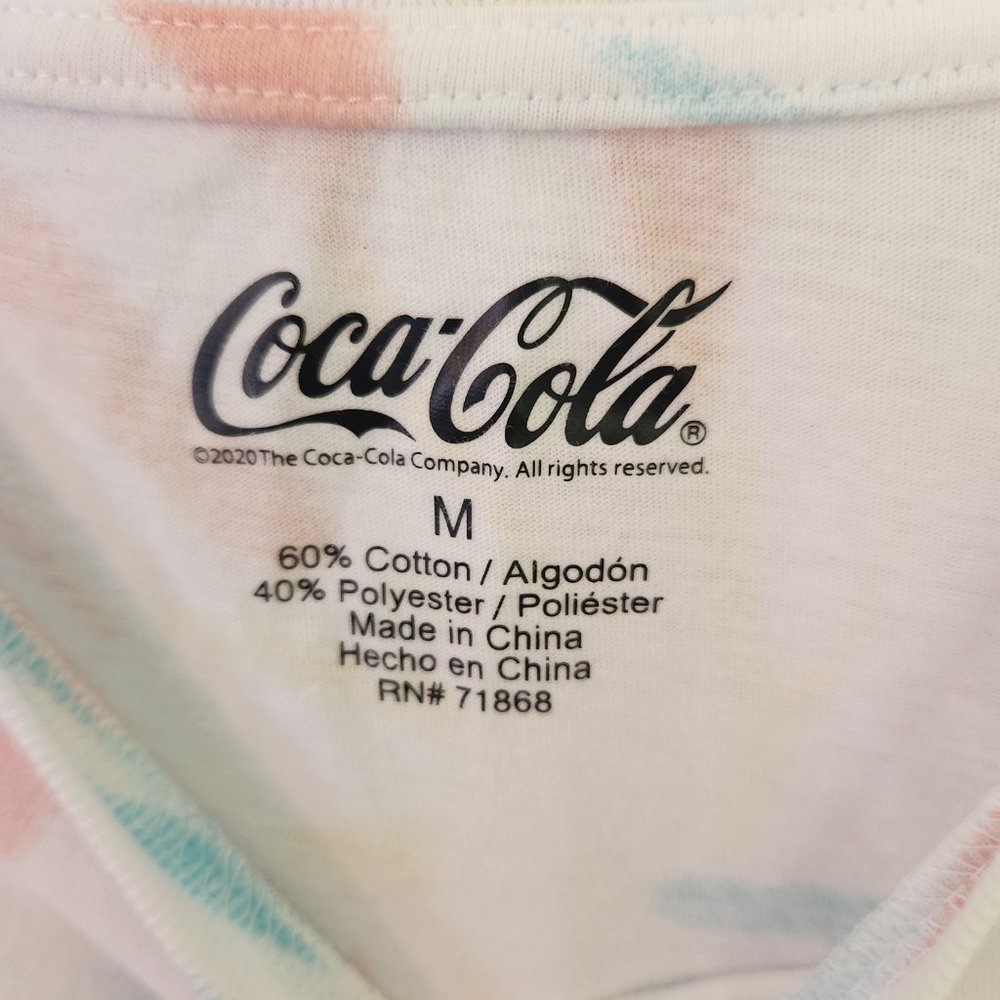 Coca Cola Long Sleeve Tie Dye Shirt Size M - Picture 4 of 4